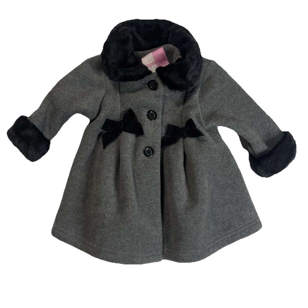 Gray Coat with Black Accents